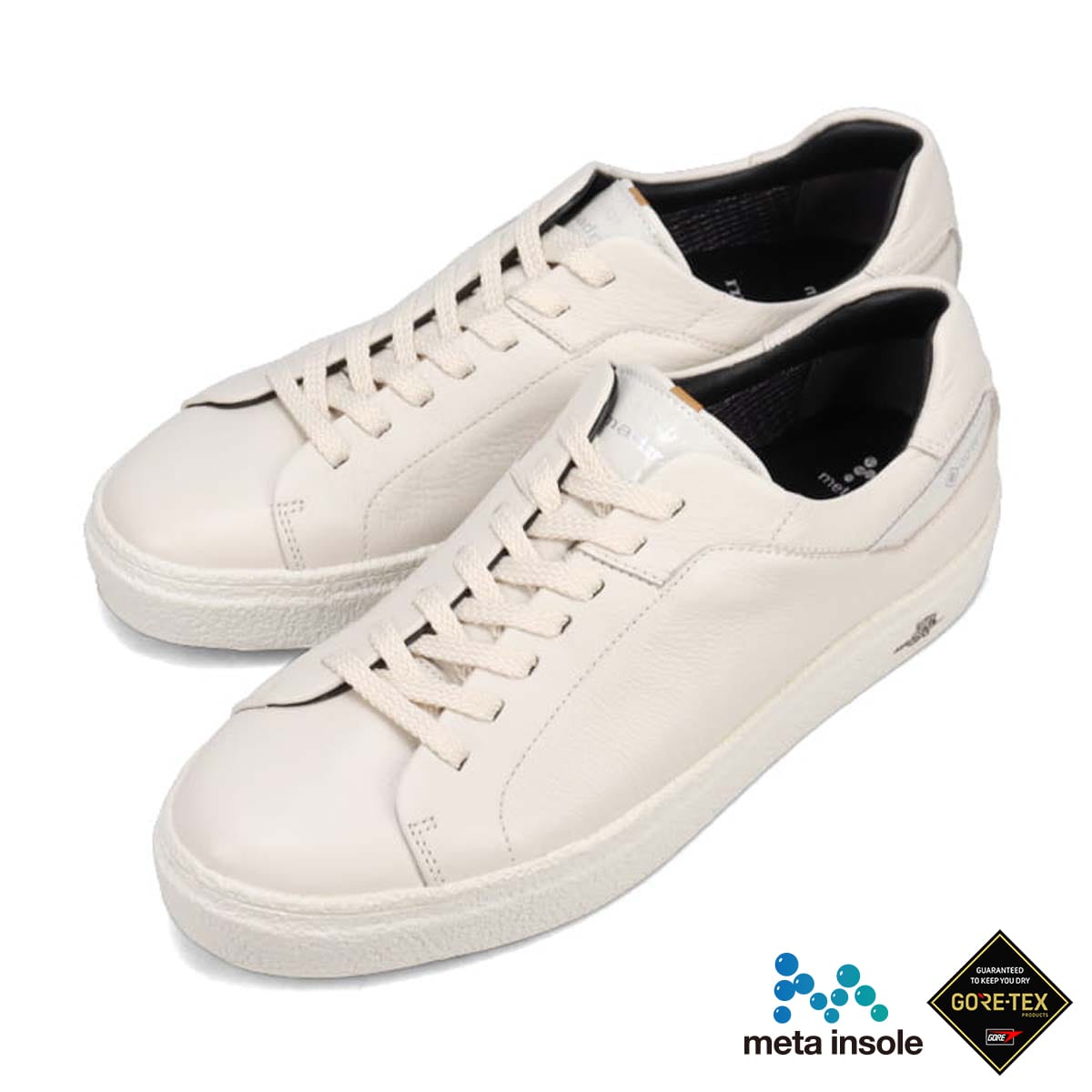 【GORE-TEX】マドラス madras metaインソール搭載シューズ  レースアップカジュアルシューズ　M511AGMT WHITE 25.0