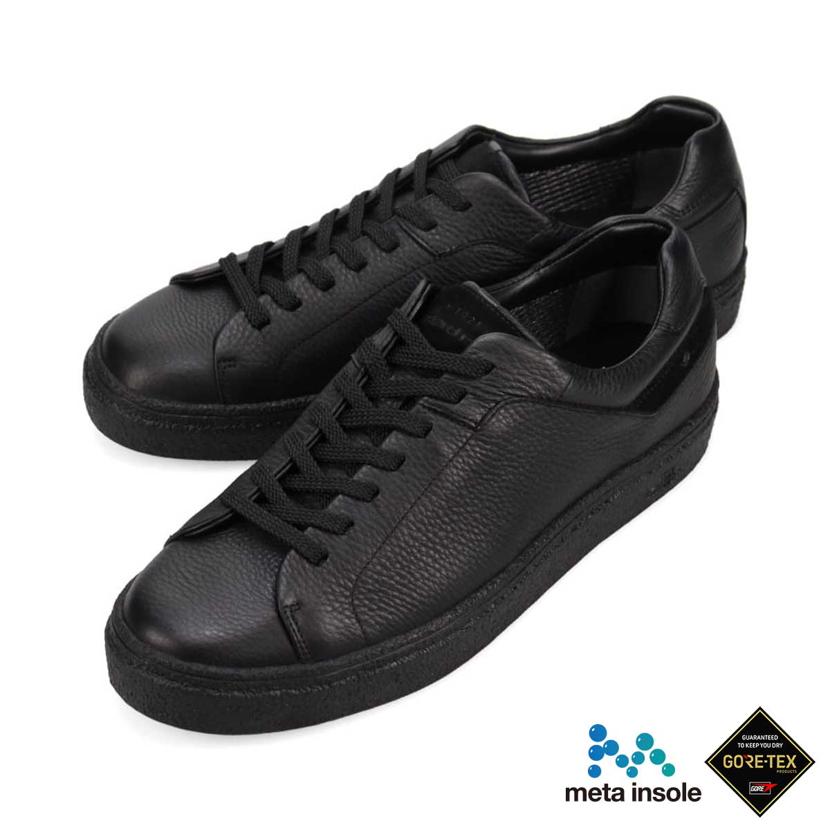 【GORE-TEX】マドラス madras 特許 リカバリーメタインソール搭載シューズ  レースアップカジュアルシューズ　M511GMT BLACK/BLACK 25.0
