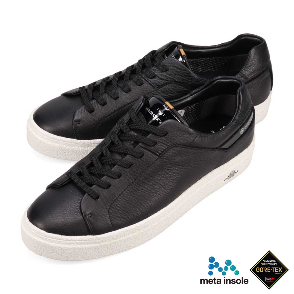【GORE-TEX】マドラス madras 特許 リカバリーメタインソール搭載シューズ  レースアップカジュアルシューズ　M511GMT BLACK 25.0