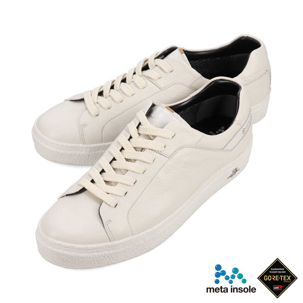 【GORE-TEX】マドラス madras 特許 リカバリーメタインソール搭載シューズ  レースアップカジュアルシューズ　M511GMT WHITE 25.0