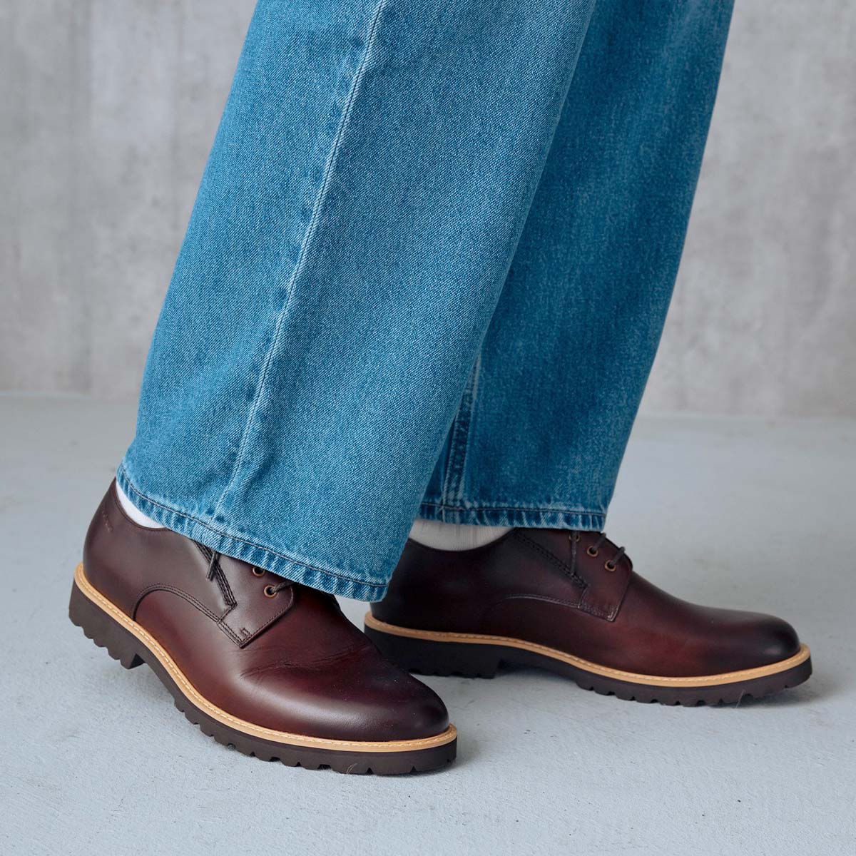 【ウィメンズサイズ】マドラス madras metaインソール搭載シューズ  レースアップカジュアルシューズ　MS650MT D-BROWN 23.0