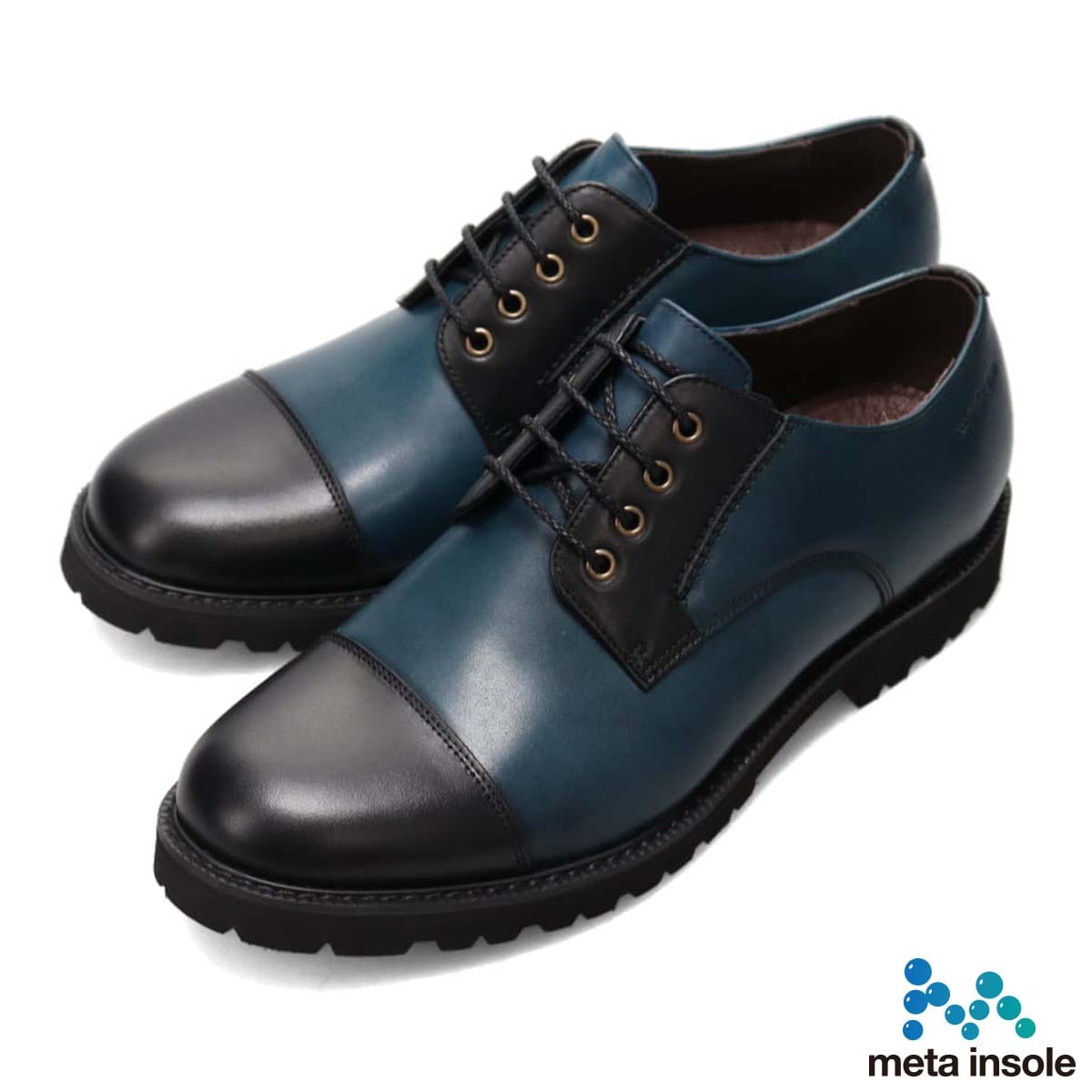 【ウィメンズサイズ】マドラス madras metaインソール搭載シューズ  レースアップカジュアルシューズ　MS651MT BLACK/NAVY 23.0