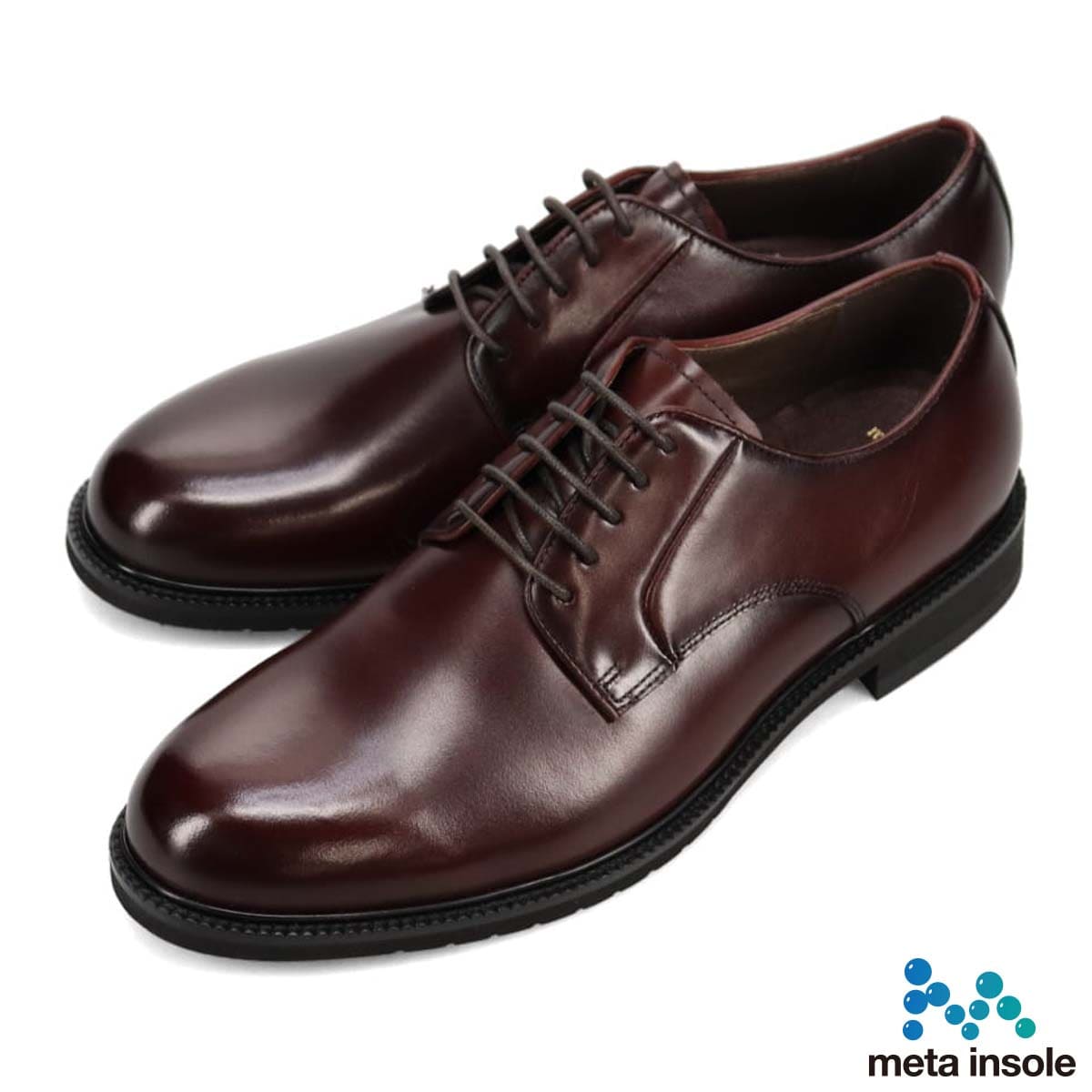 マドラス madras metaインソール搭載シューズ  外羽根プレーントゥドレスシューズ　M881MT BORDEAUX 25.0