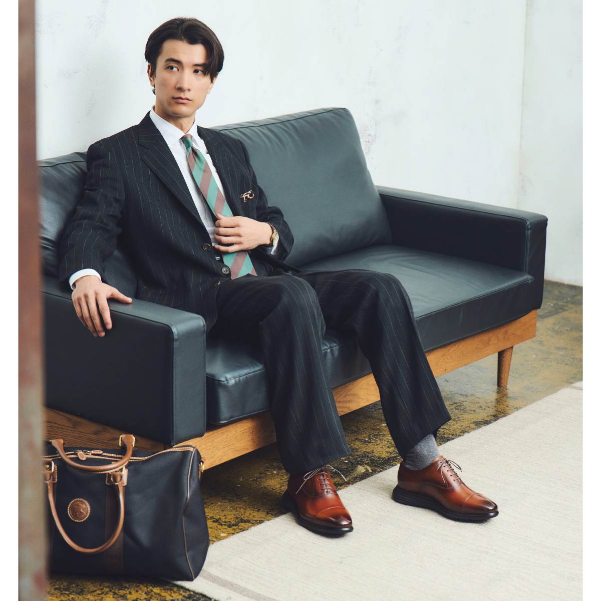 マドラス madras 特許 リカバリーメタインソール搭載シューズ  ビークトウ 内羽根ストレートチップ リカバリードレススニーカー　M8833MT BROWN 25.0