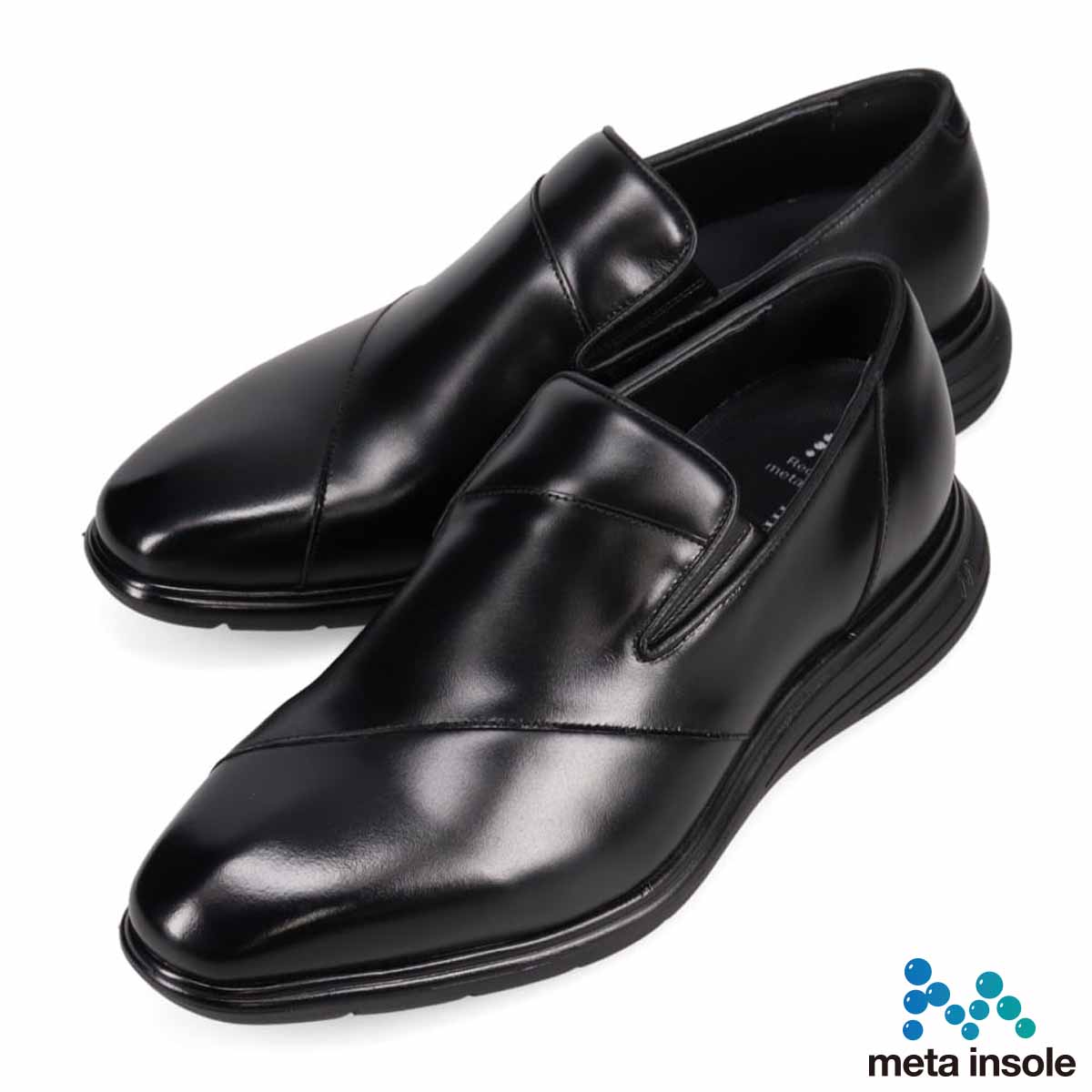 マドラス madras 特許 リカバリーメタインソール搭載シューズ メンズスリッポンドレスカジュアルシューズ　M8835MT BLACK 25
