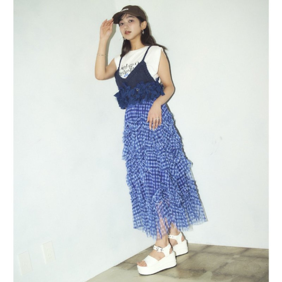 TGC×madras　最旬トレンドを履きこなす！TGC in あいち・なごや 2026 出演モデル着用シューズ　厚底サンダル　MAL7583TGC WHITE M（23.0cm～23.5cm）