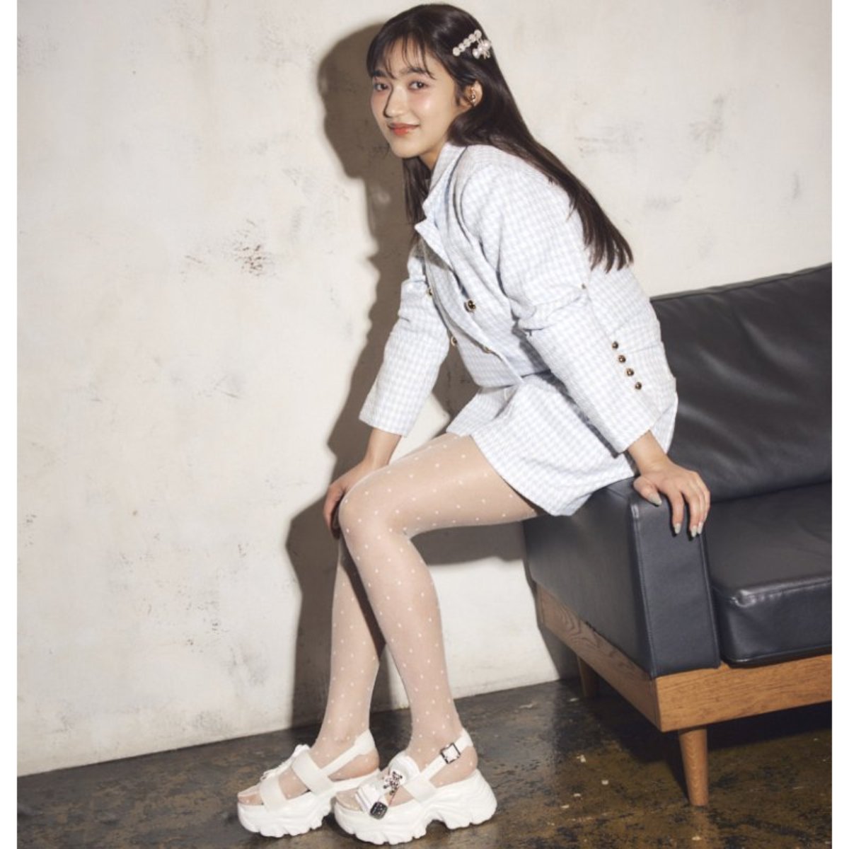 TGC×madras　最旬トレンドを履きこなす！TGC in あいち・なごや 2026 出演モデル着用シューズ　厚底サンダル　MAL7584TGC WHITE 37（23.0cm～23.5cm）