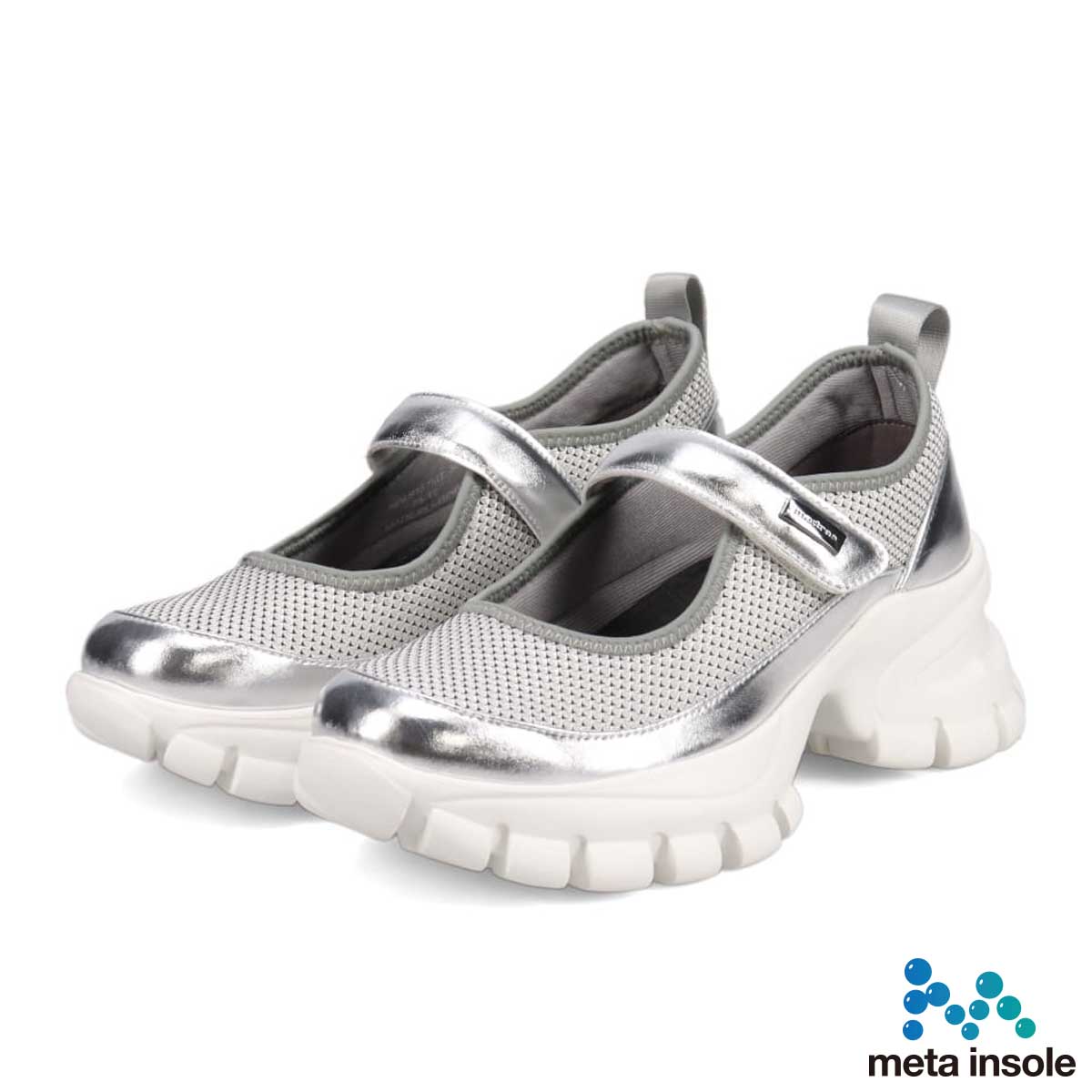 マドラス madras 特許 metaインソール搭載　進化系厚底メリージェーンスニーカー　MAL9157MT L-GRAY 36（23.0ｃｍ相当）