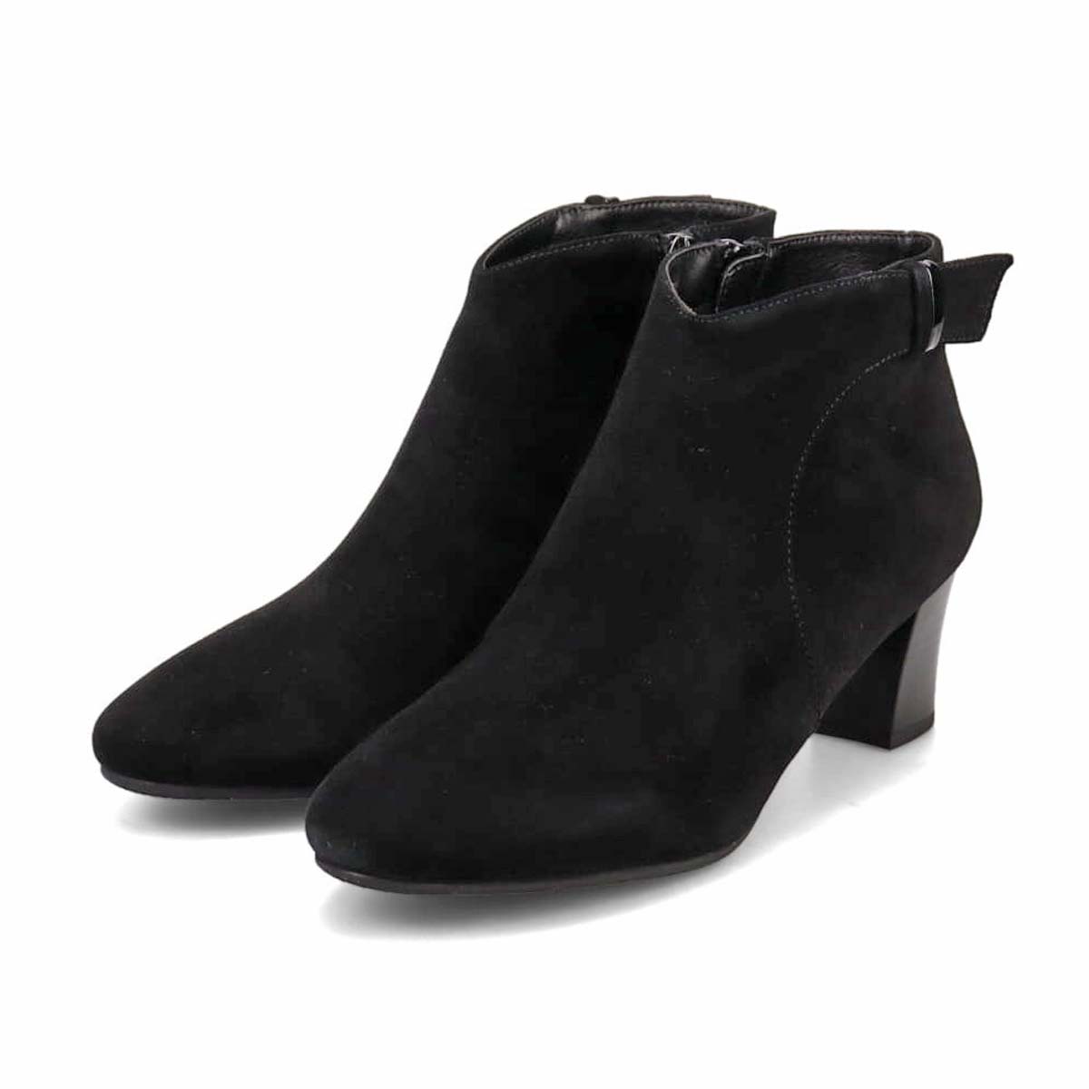 【撥水仕様】【防滑】ミッシー デ ミッシー missy des missy ヒールブーツ　MMD2303 BLACK-SILKY 23.0
