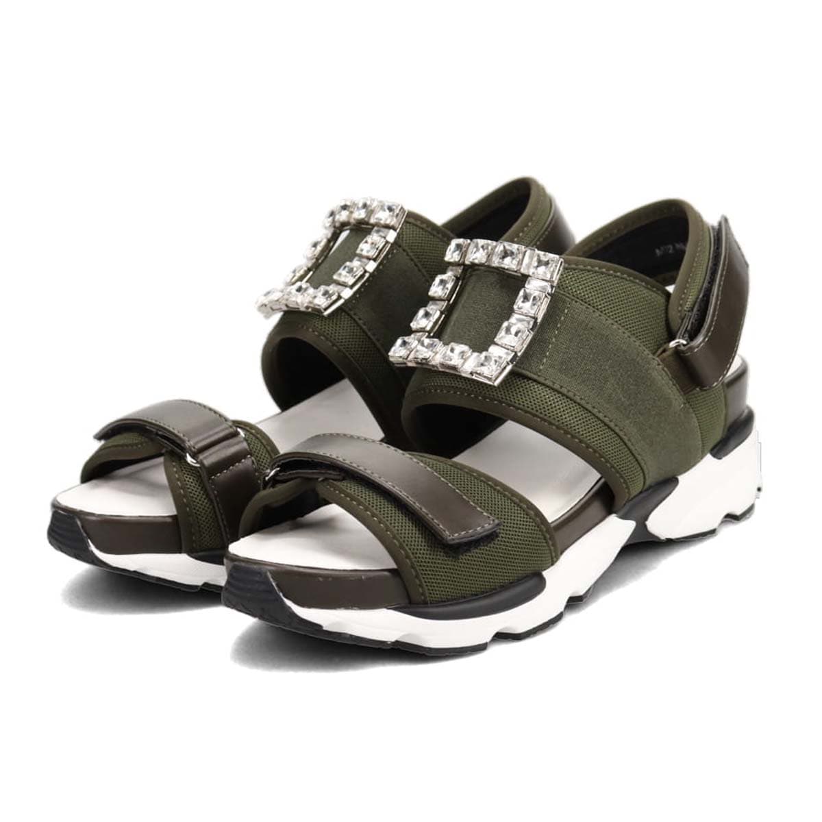 ミッシーデミッシー missy des missy スポーツサンダル  MMD2500 KHAKI M　(23.0～23.5)