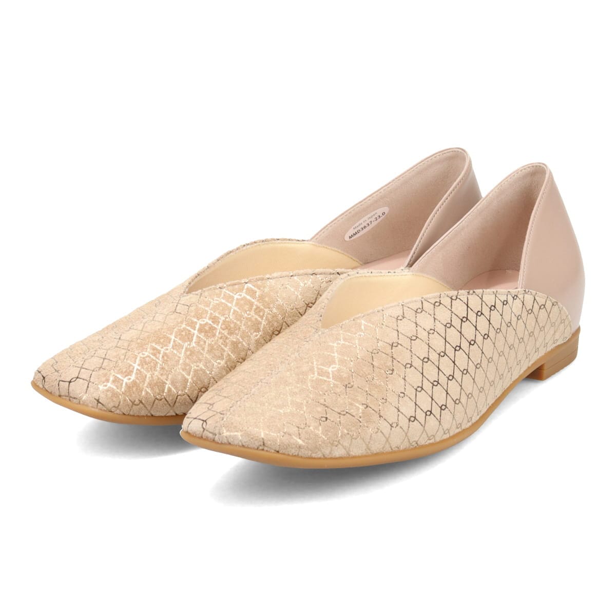 ミッシー デ ミッシー missy des missy Vカット・デザインパンプス  MMD3637 BEIGE/C 23.0