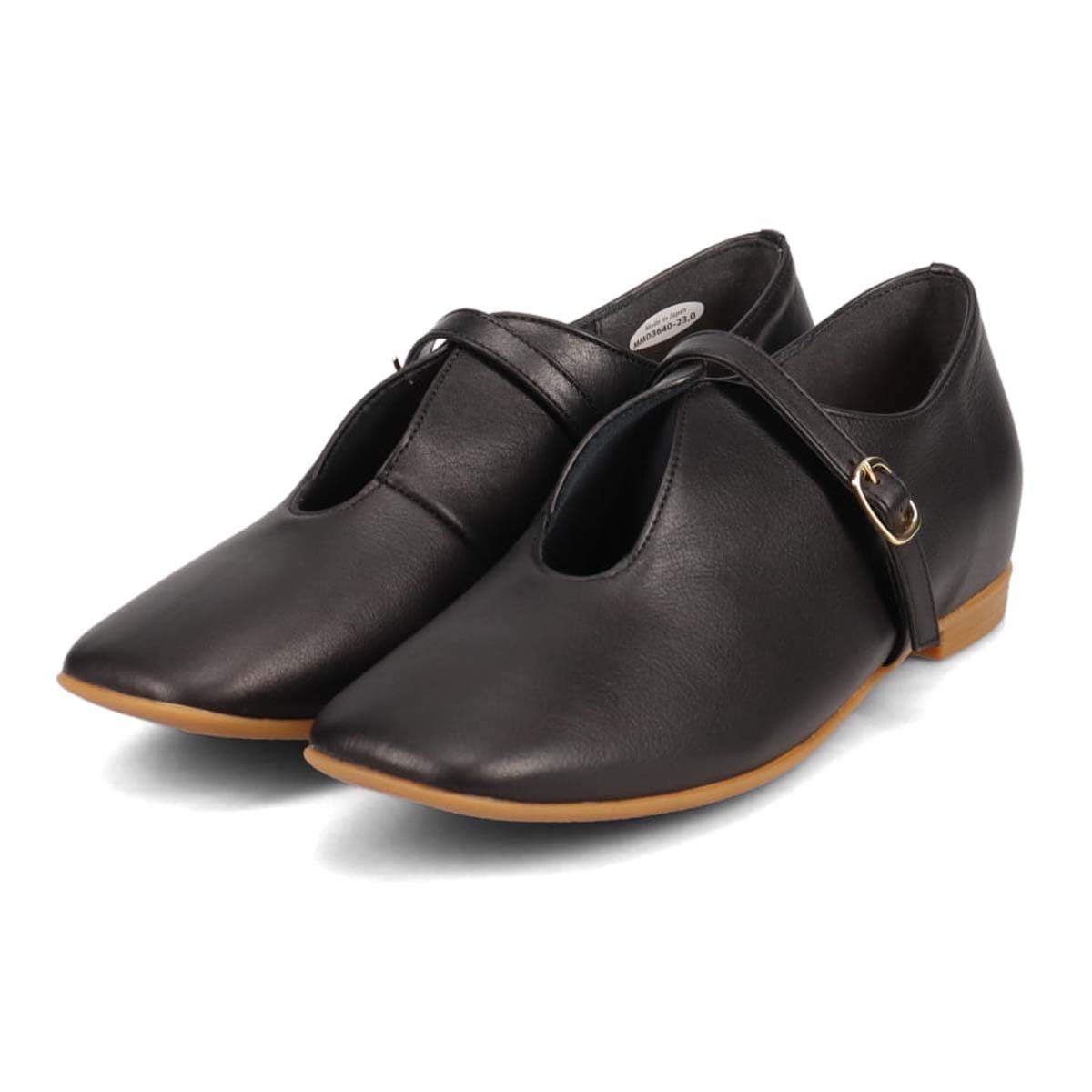ミッシーデミッシー missy des missy 甲ベルト フラットシューズ　MMD3640 BLACK 23.0