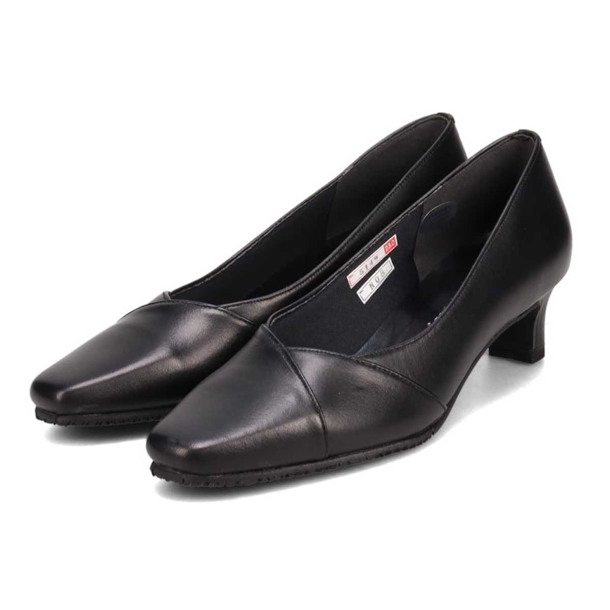 【防滑ソールタイプ】ミッシー デ ミッシー missy des missy Ｖカットラインが綺麗なデザインパンプス　MMD5149H BLACK 23.0