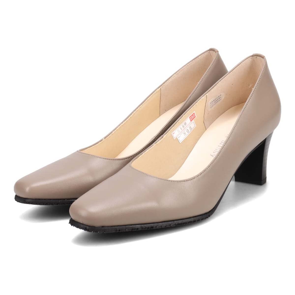 【防滑ソールタイプ】ミッシー デ ミッシー missy des missy カットラインが綺麗なエレガントパンプス  MMD5150H OAK 23