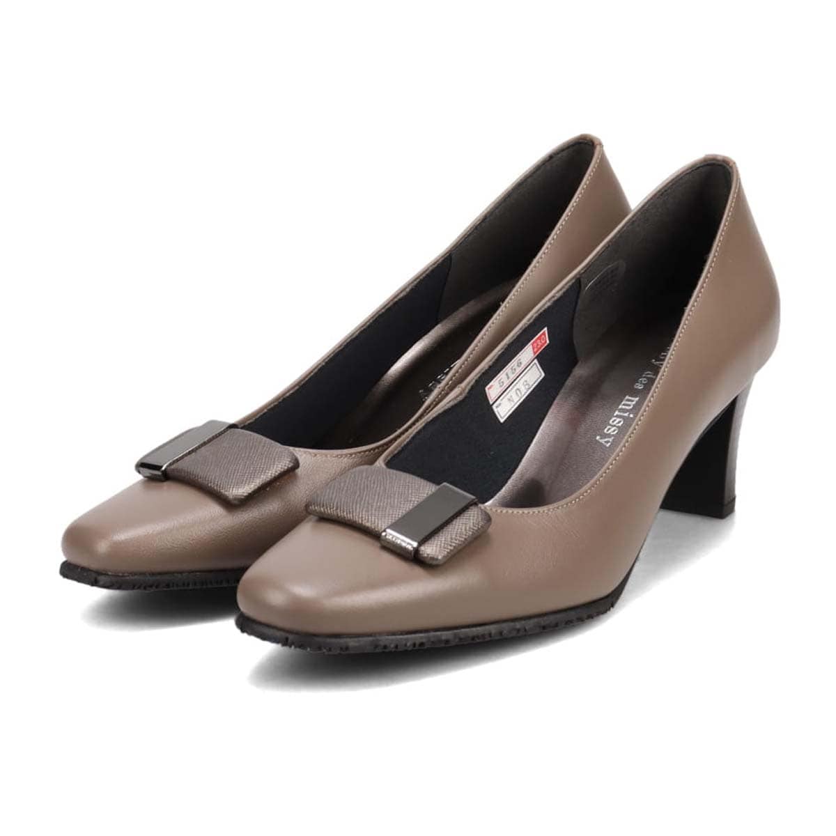 【防滑ソールタイプ】ミッシー デ ミッシー missy des missy きれいめヒールパンプス　MMD5156 D-OAK 23.0