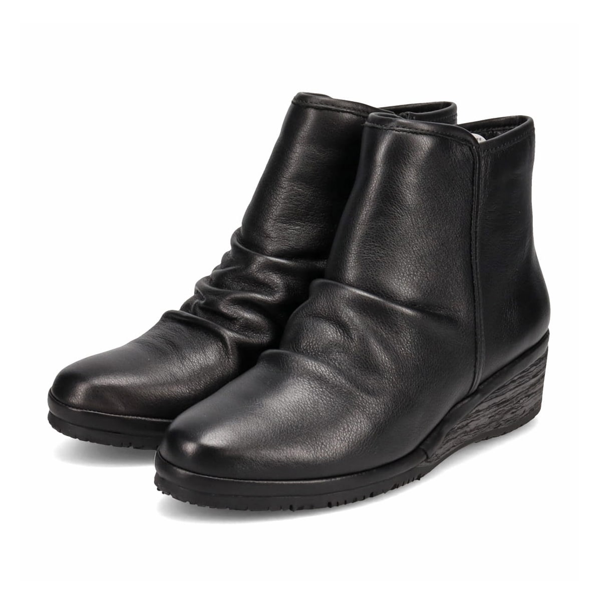 ミッシーデミッシー missy des missy   軽量シリーズ  ショート丈プラットブーツ  MMD7517 BLACK 23.0