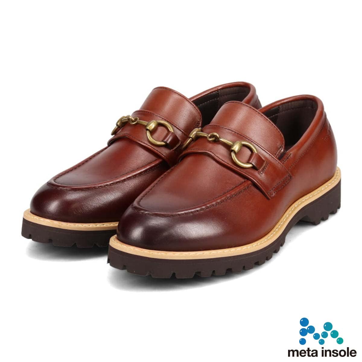 【ウィメンズサイズ】マドラス madras metaインソール搭載シューズ  ビット金具付きスリッポンカジュアルシューズ　MS654MT D-BROWN 23.0
