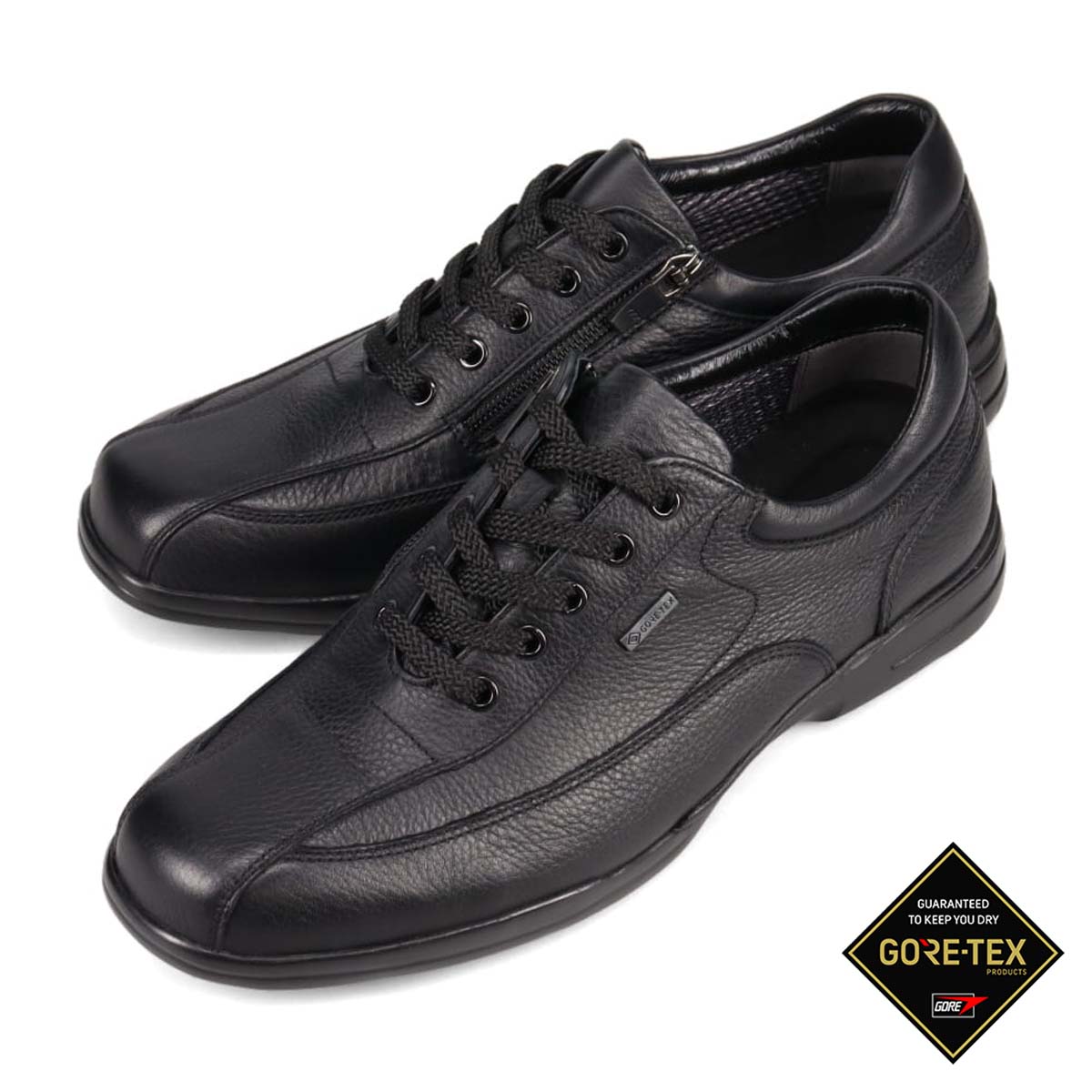 【GORE-TEX】マドラスウォーク madrasWalk　全天候快適　レースアップタウンカジュアルシューズ　MW7400 BLACK 25.0