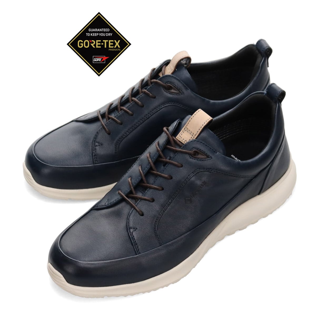 【GORE-TEX】マドラスウォーク madrasWalk　全天候快適なレザースニーカー　MW7600 NAVY 25.0