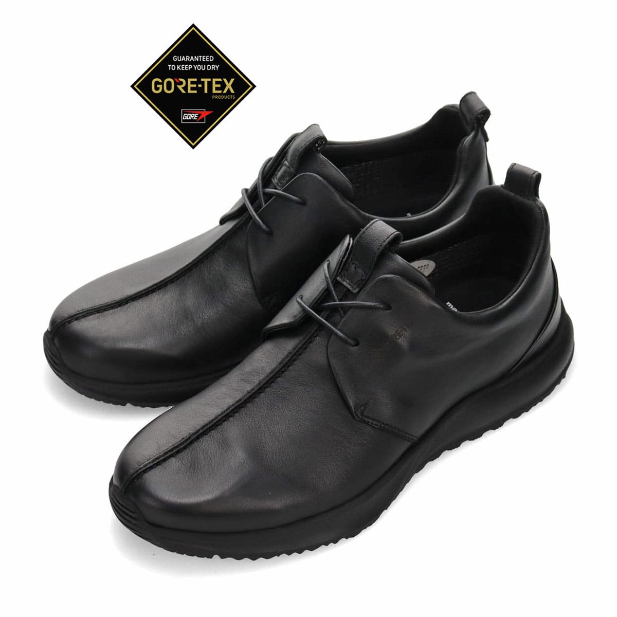 【GORE-TEX】マドラスウォーク madrasWalk　全天候快適なカジュアルレザースニーカー　MW7601 BLACK 25.0