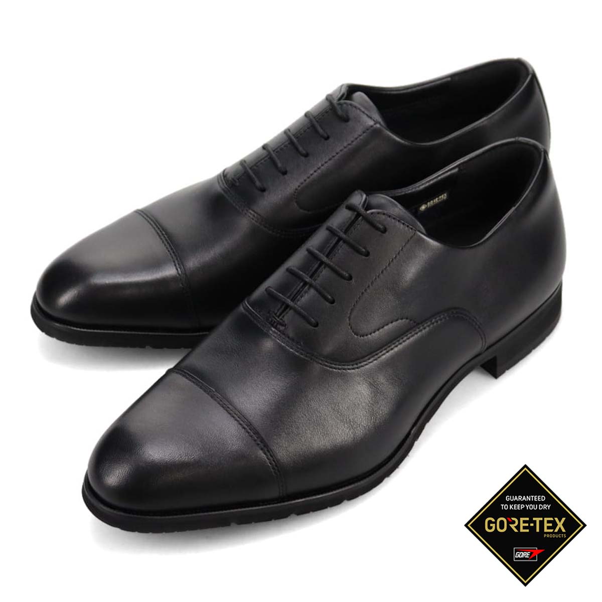 【GORE-TEX】マドラスウォーク madras Walk ゴアテックス サラウンド フットウェア　内羽根ストレートチップドレスシューズ　MW9640S BLACK 25.0