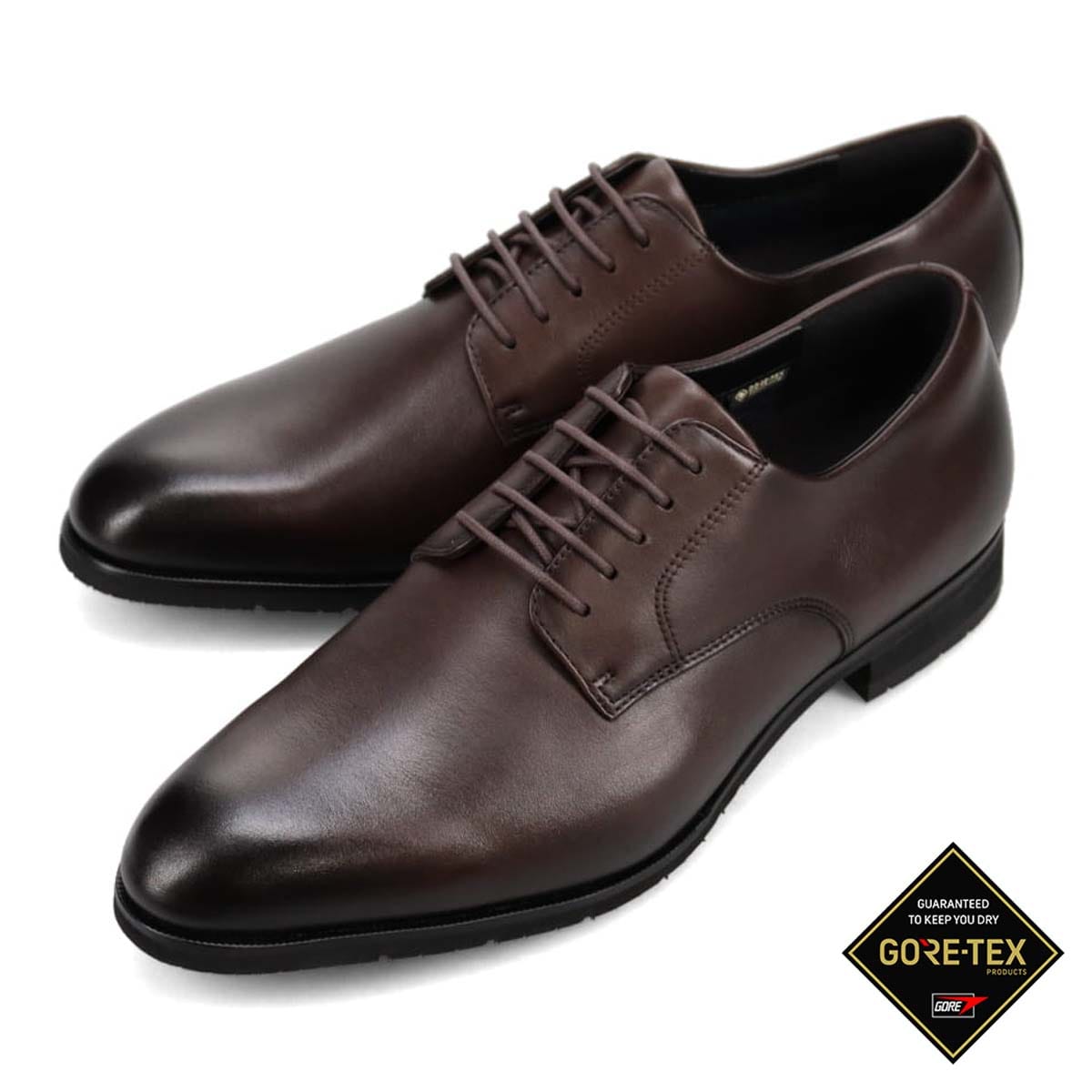 【GORE-TEX】マドラスウォーク madras Walk ゴアテックス サラウンド フットウェア　外羽根プレーントゥドレスシューズ　MW9641S D-BROWN 25.0