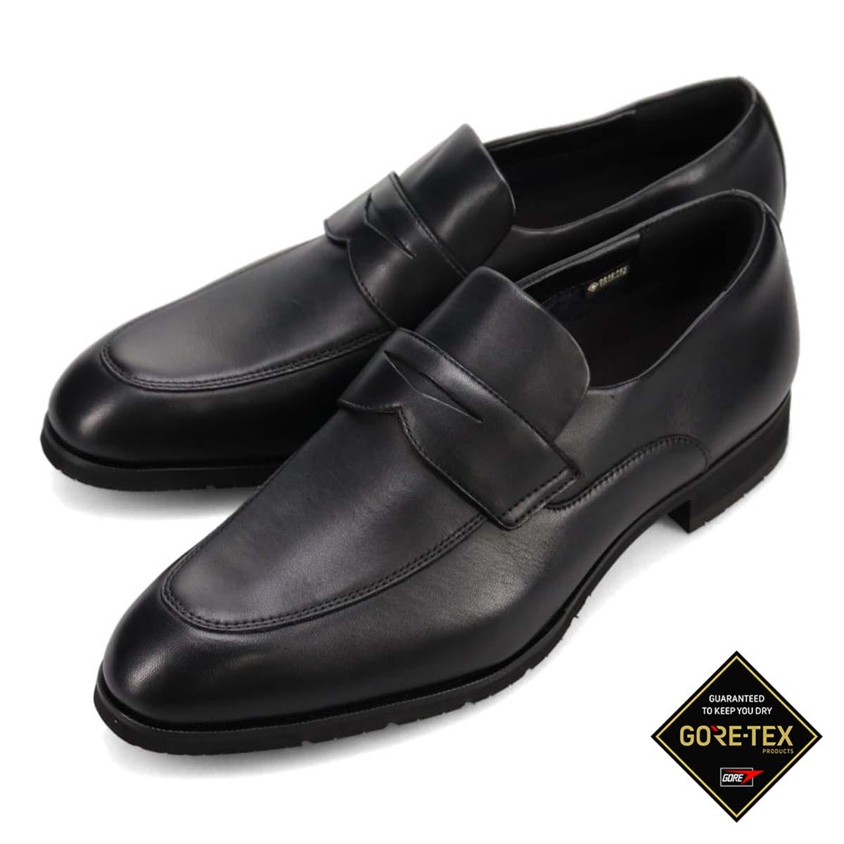 【GORE-TEX】マドラスウォーク madras Walk ゴアテックス サラウンド フットウェア　コインローファー　MW9643S BLACK 25.0