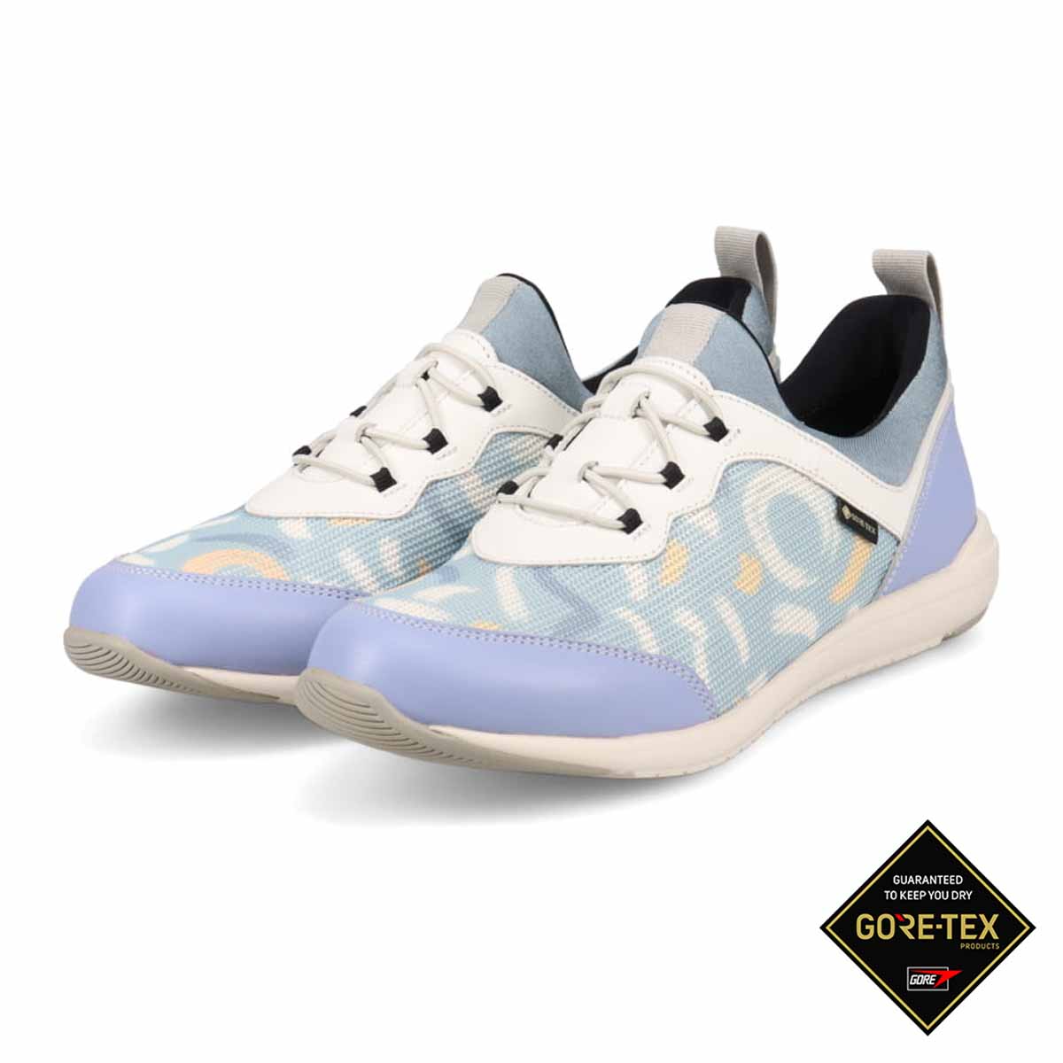 【GORE-TEX】 通勤快適 マドラスウォーク madras Walk  トラベルウォーキングにもお勧め！ 疲れない快適軽量マルチプリントスニーカー MWL1004B GRAY/MULTI 23.0