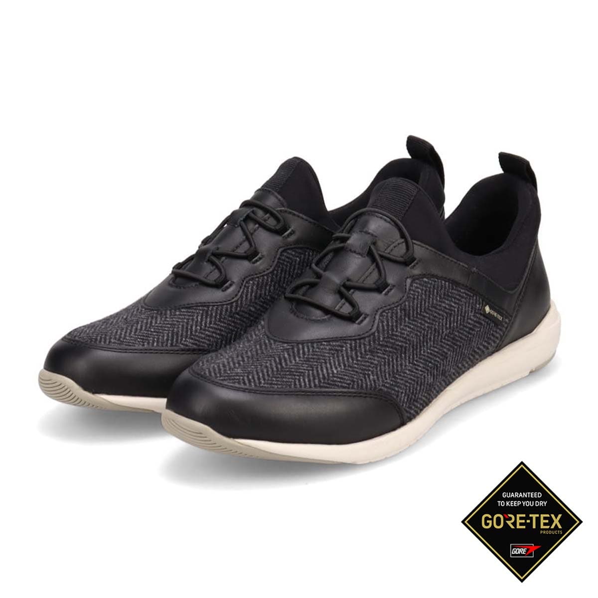 【GORE-TEX】 通勤快適 マドラスウォーク madras Walk  トラベルウォーキングにもお勧め！ 疲れない快適軽量スニーカー MWL1004S BLACK-TX 23