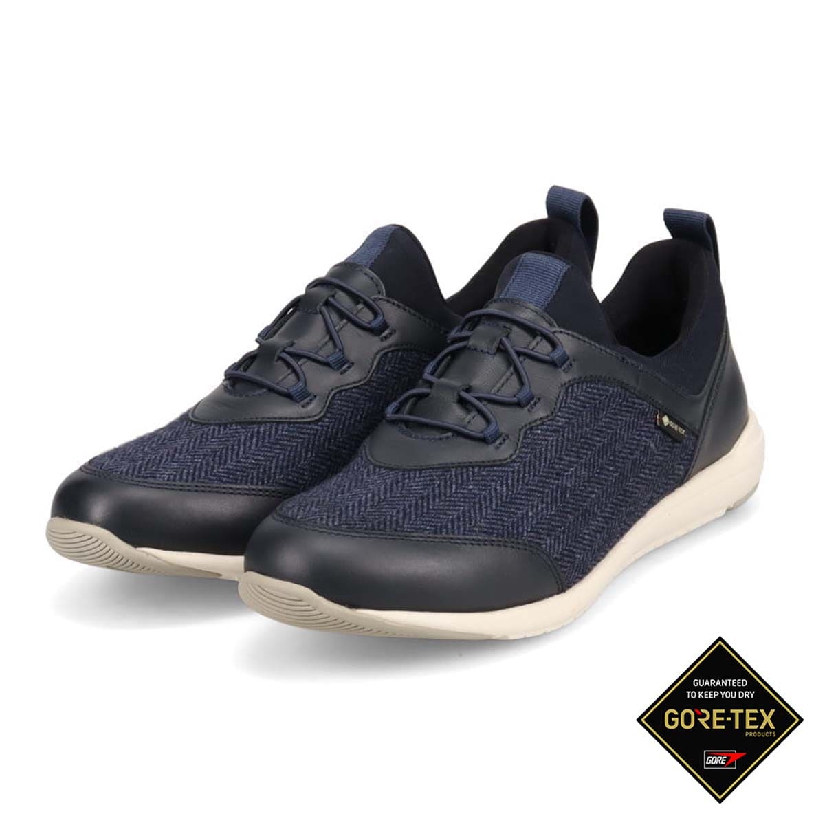 【GORE-TEX】 通勤快適 マドラスウォーク madras Walk  トラベルウォーキングにもお勧め！ 疲れない快適軽量スニーカー MWL1004S D-NAVY-Tex 23