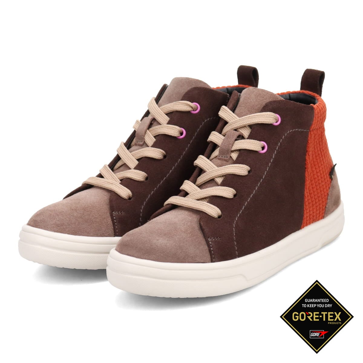 【GORE-TEX】 マドラスウォーク madras Walk 雨でも足首周りが濡れない♪  カジュアルハイカットスニーカー MWL1023S D-BROWN/C 23.0