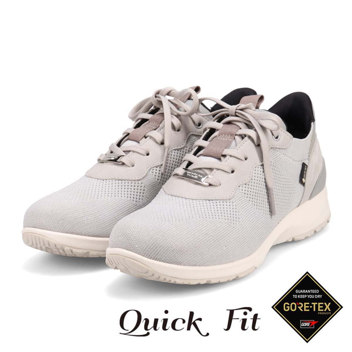 【GORE-TEX】 マドラスウォーク madras Walk ゴアテックス カジュアルレースアップスニーカー  MWL1035 GRAY 23.0