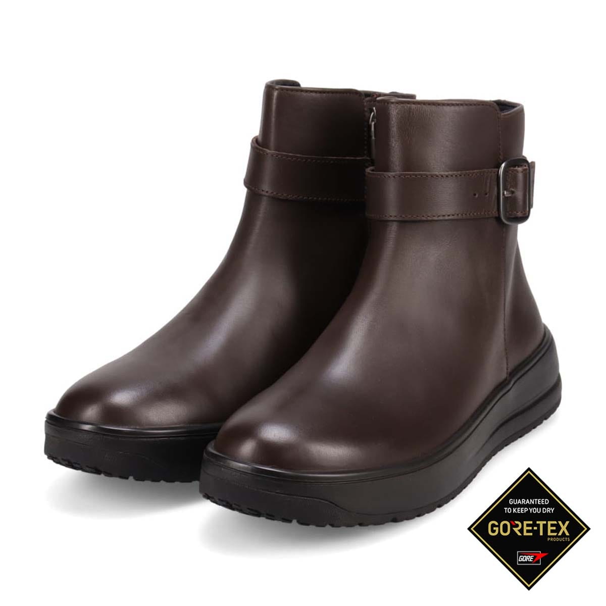 【GORE-TEX】防滑  マドラスウォーク madras Walk カジュアルショートブーツ　MWL1037 D-BROWN 23.0