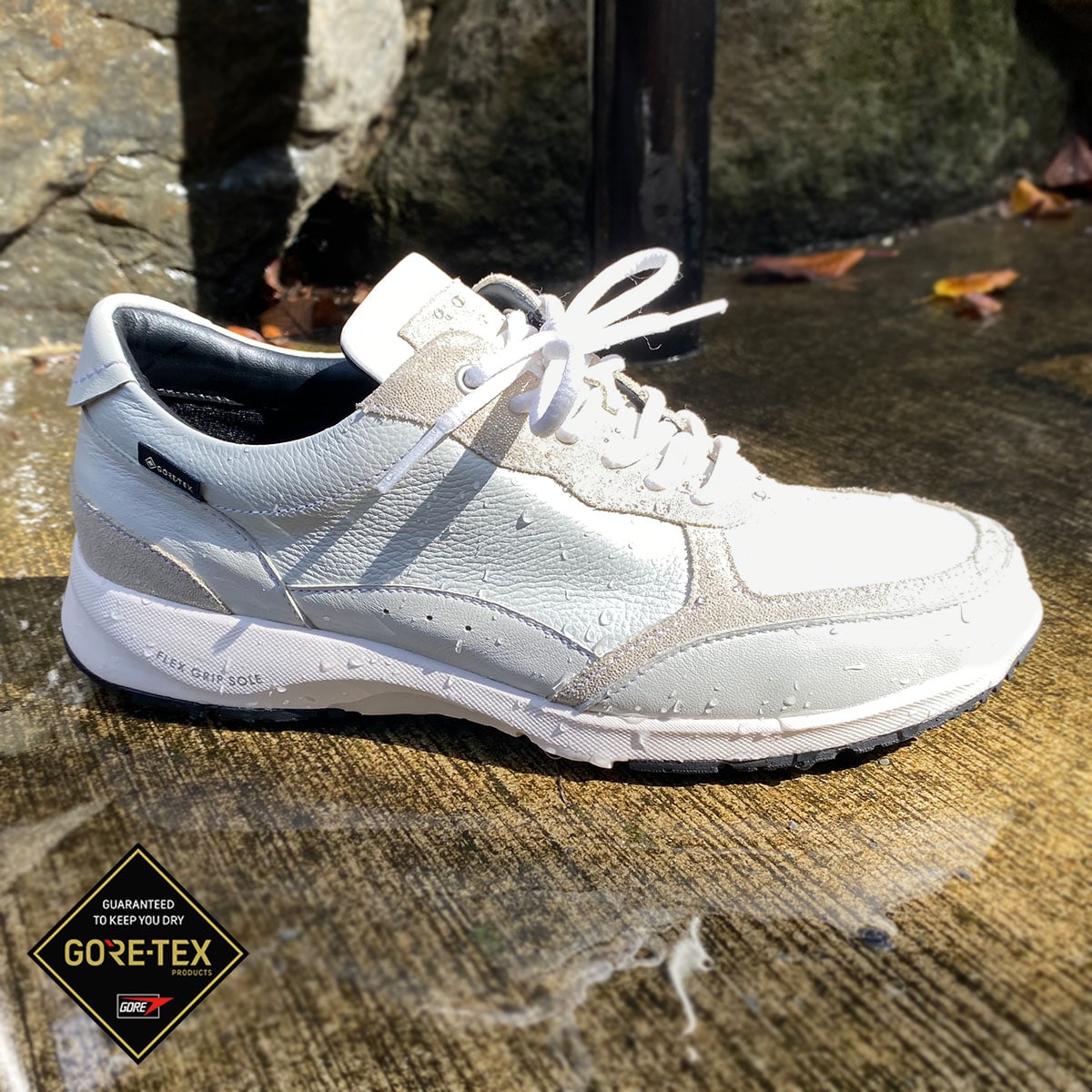 【GORE-TEX】 マドラスウォーク madras Walk　ウォーキングスニーカー　MWL1204 WHITE 23.0