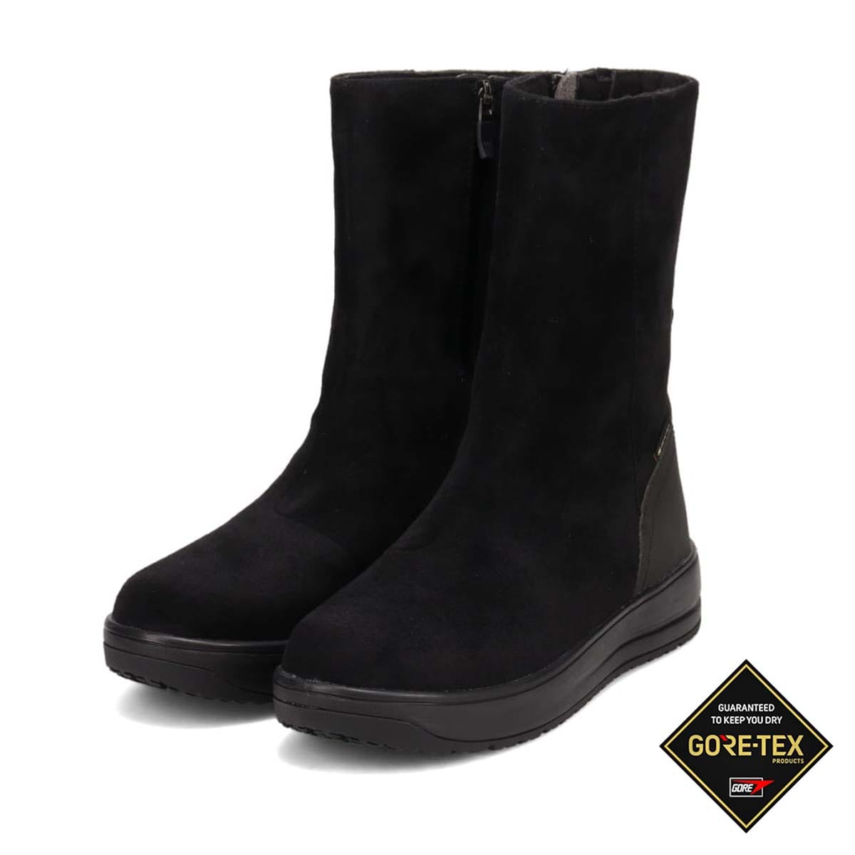 【GORE-TEX】マドラスウォーク madras Walk  厚底ミドルブーツ　MWL2236 BLACK 23.0