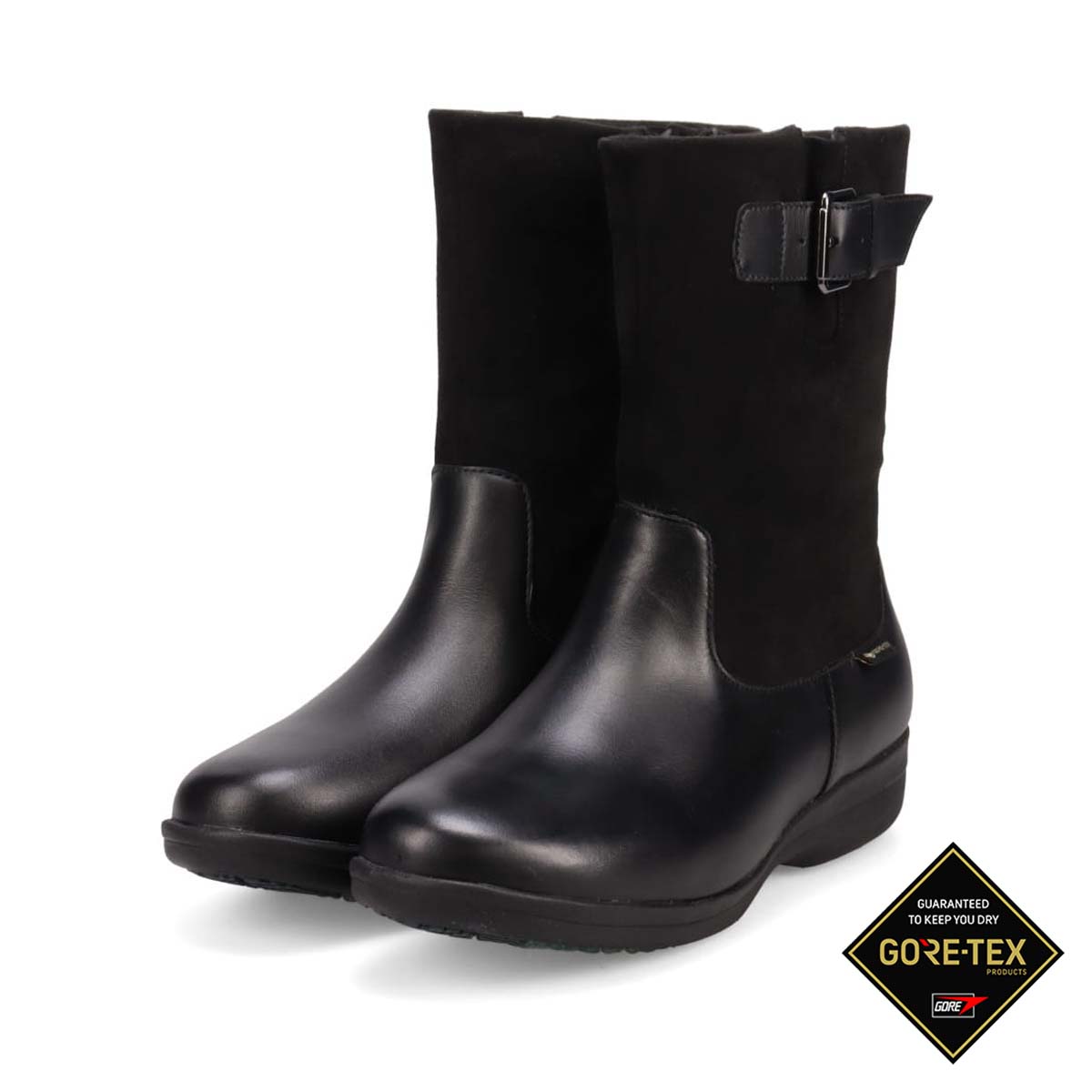 【GORE-TEX】 マドラスウォーク madras Walk　4E ミドルブーツ　MWL4001 BLACK/C 23.0