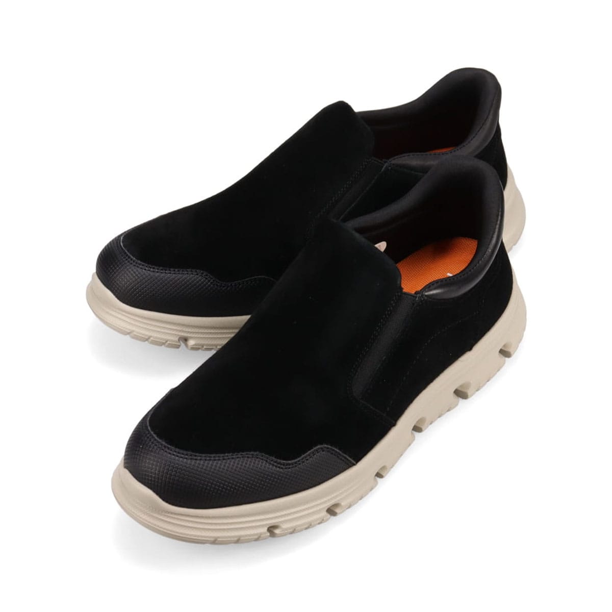 プロ コンフォート PRO-COMFORT クイックフィットレースアップカジュアルシューズ   PC6013 BLACK-SILKY 25.0