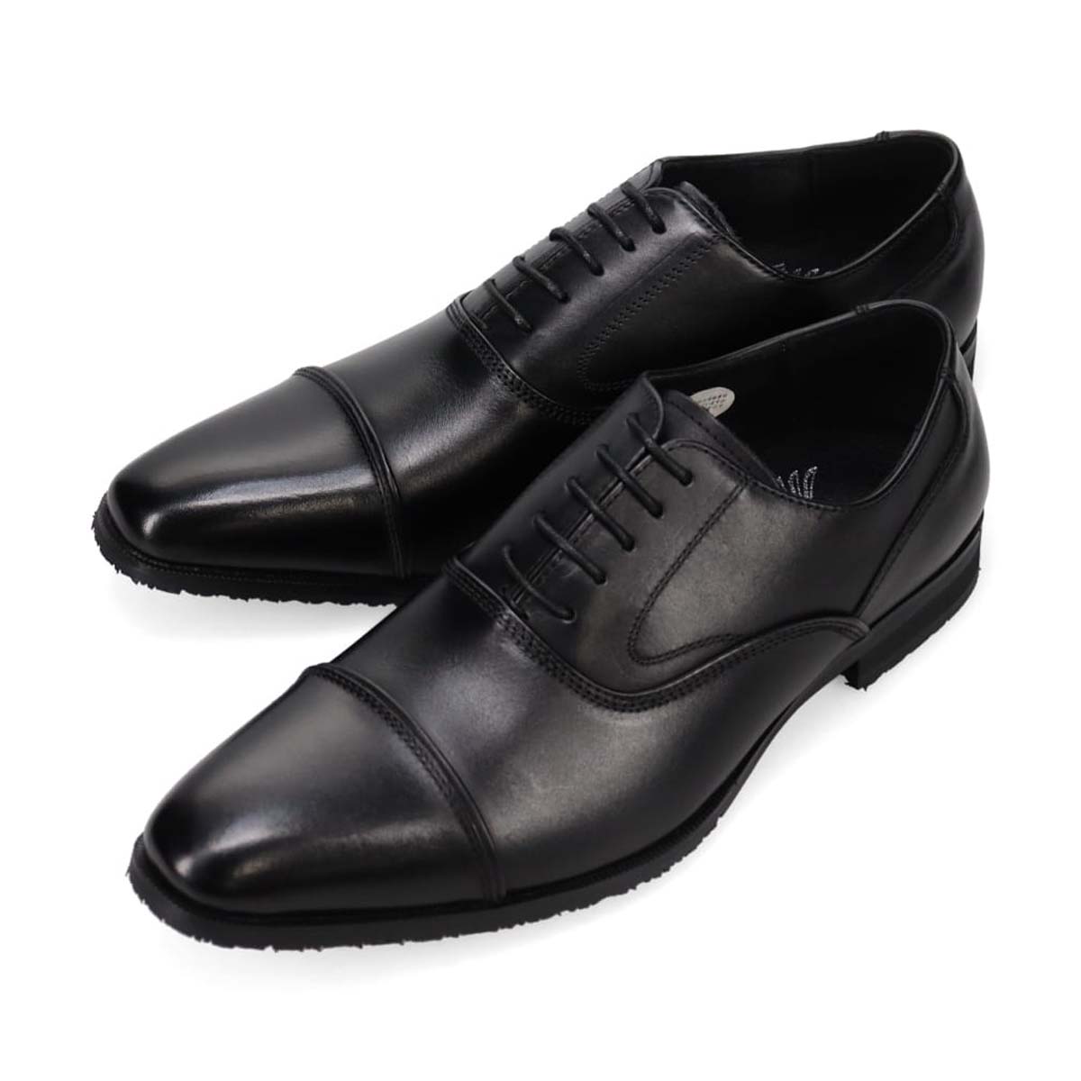 ペリーコレクション PERRY COLLECTION 内羽根ストレートチップビジネスシューズ PR2061 BLACK 25.0