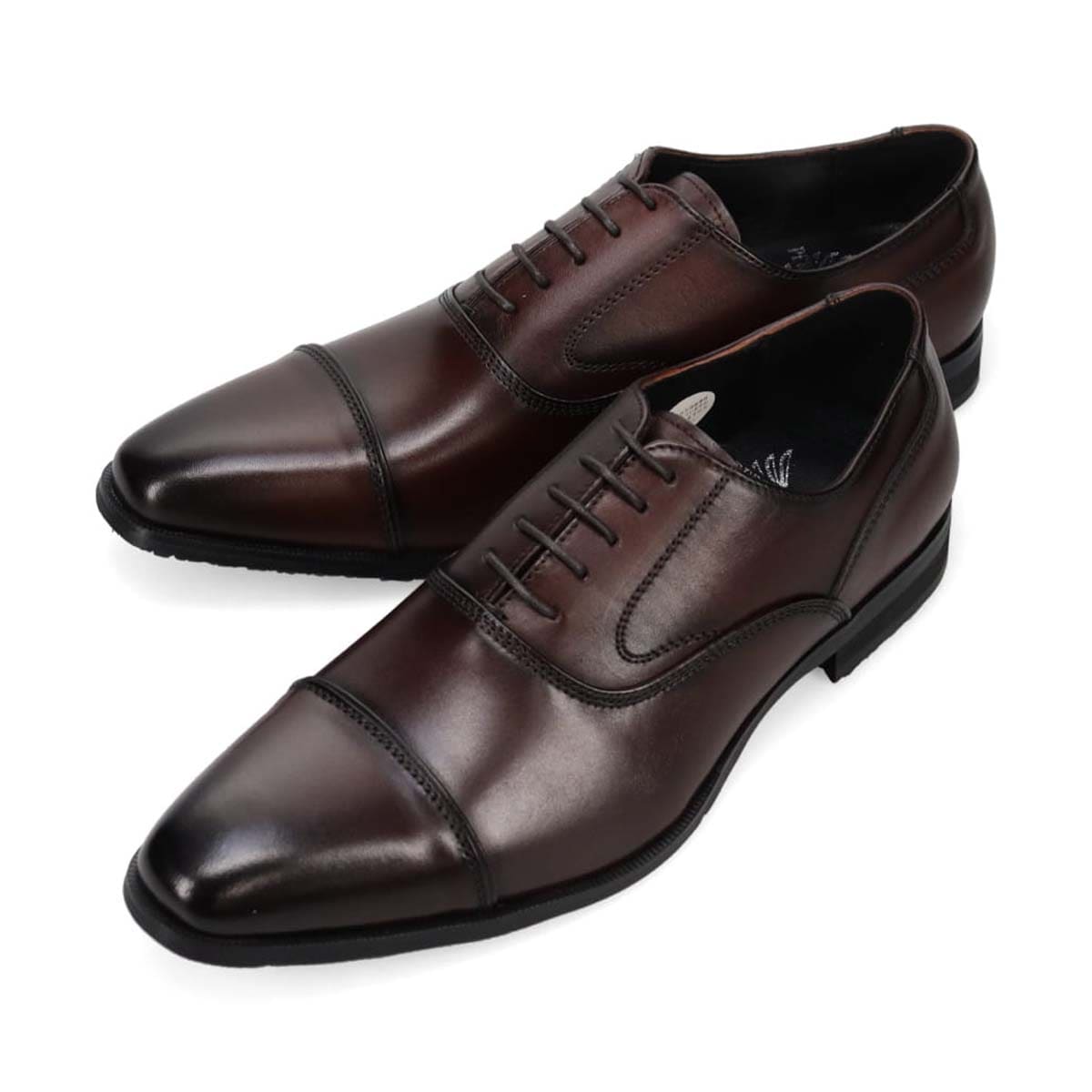 ペリーコレクション PERRY COLLECTION 内羽根ストレートチップビジネスシューズ PR2061 D-BROWN 25.0