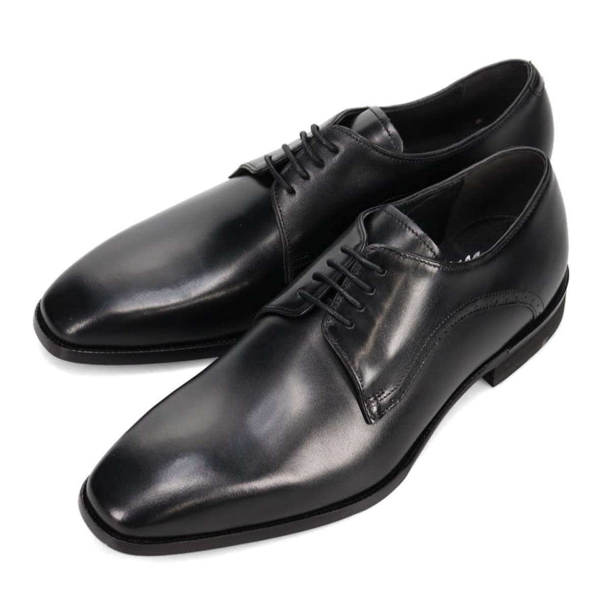 ペリーコレクション PERRY COLLECTION 外羽根プレーントゥビジネスシューズ  PR6502 BLACK 25.0