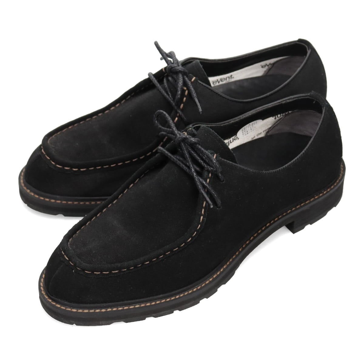 【eVent】Ｕチップモカ・カジュアルシューズ　SPDM3125 BLACK-VELOURS 25.0