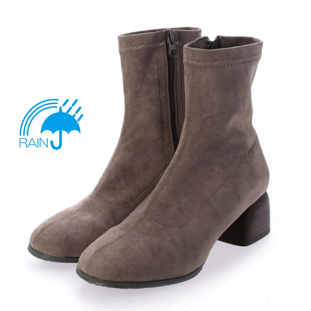 21正規激安 送料無料 レディース ブーツ 人気 流行 Tehen Tn1755 Madras テーン ストレッチショートブーツ 撥水 チャンキーヒール ファスナー付き ブ 驚きの安さ Www Songtainews Net