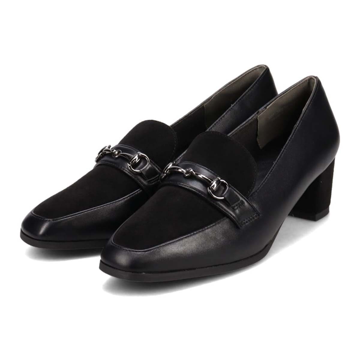 テーン tehen オン＆オフで活躍間違いなしビットローファー TN1798 BLACK-SILKY 23.0