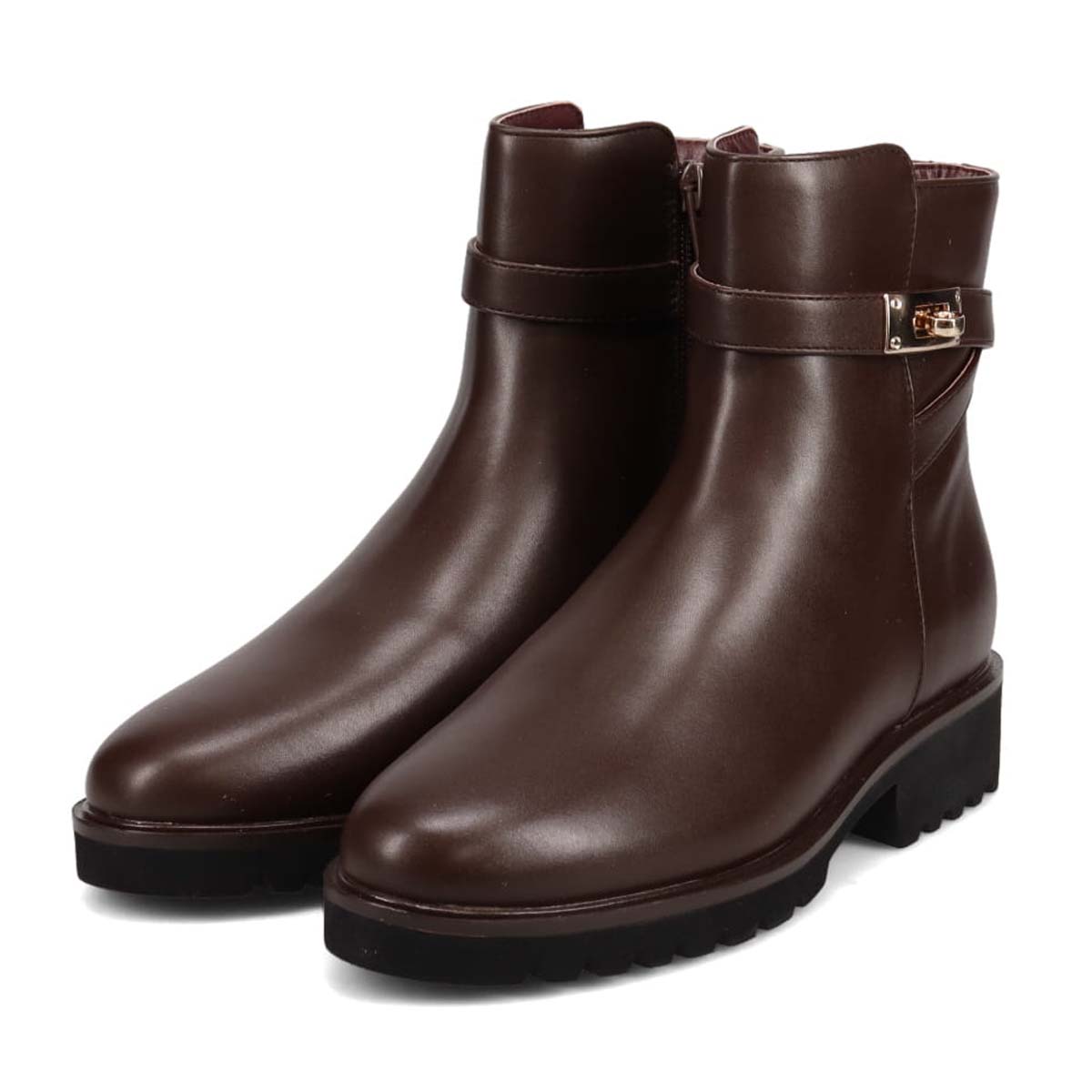【撥水仕様】テーン tehen スタイリングの完成度を高めてくれるトレンドタンクソールブーツ　TN1799 D-BROWN 23.0