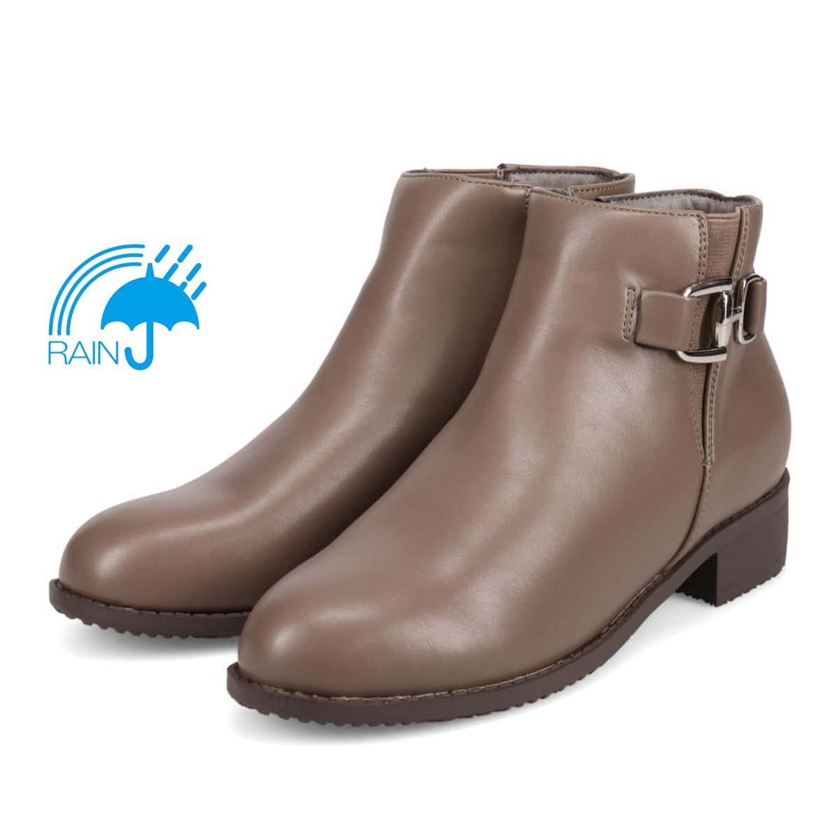 テーン tehen  雨の日も安心 オールウェザー対応 上品ビット金具付き 大人のきれいめサイドゴアブーツ　TN2304 OAK M（23.0～23.5）