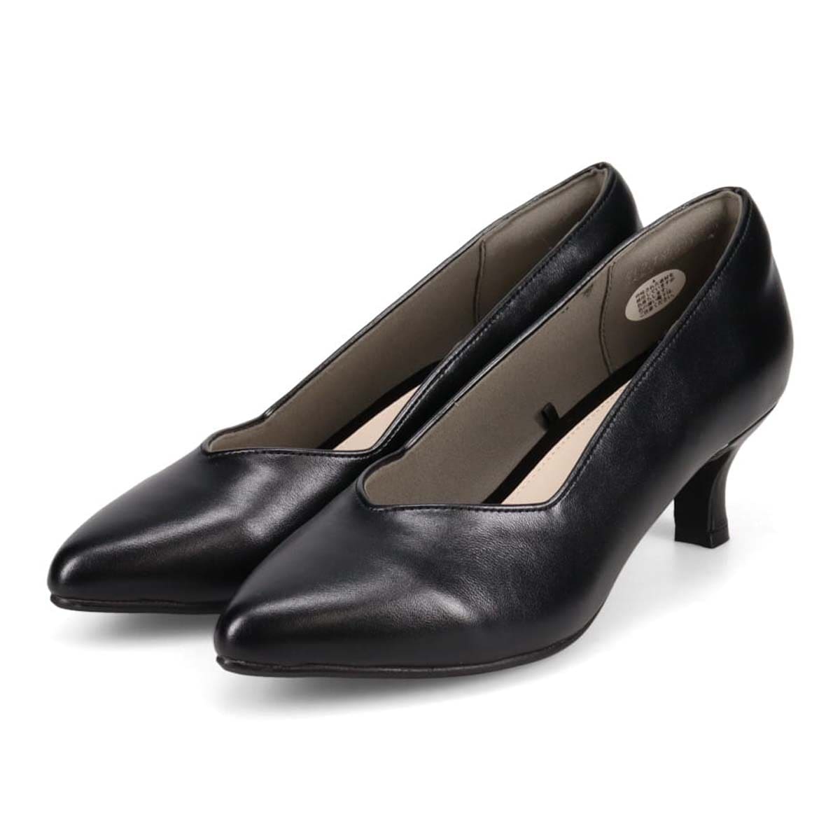 テーン tehen どんなシーンにも活躍できる 万能デザイン ベーシックパンプス TN5501 Black2 23.0