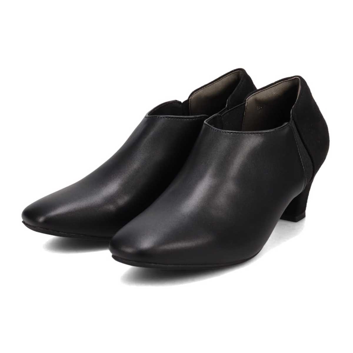 テーン tehen すっきりキレイ目サイドゴアブーティ　TN5508 BLACK 23.0