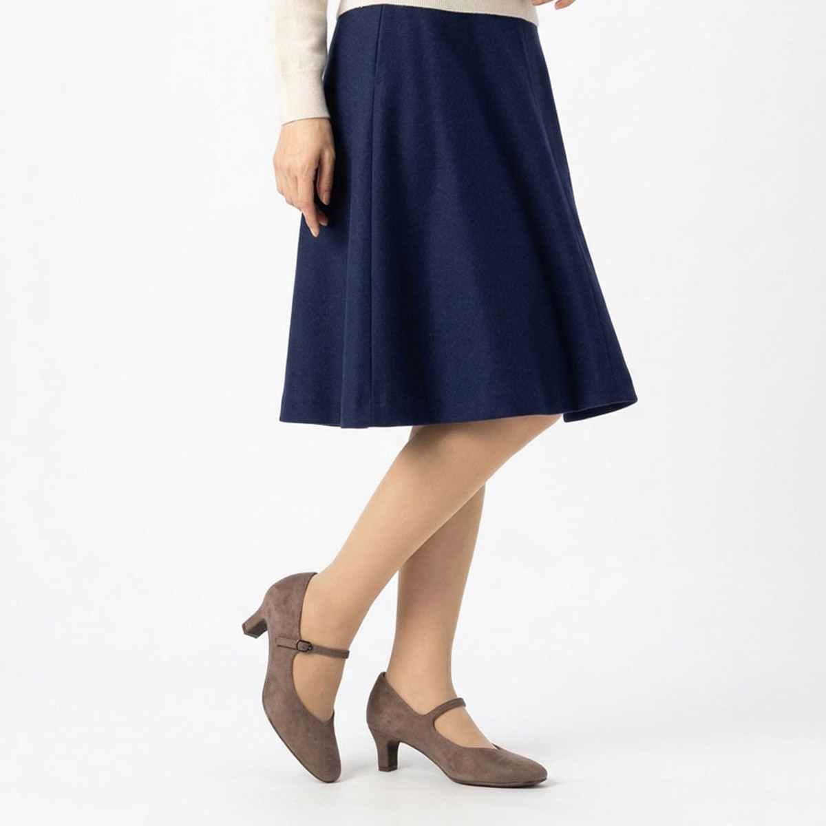 テーン tehen【脱げにくい】レディース パンプス メリージェーン 歩きやすい スクエアトゥ　TN5514 OAK-SILKY 23.0