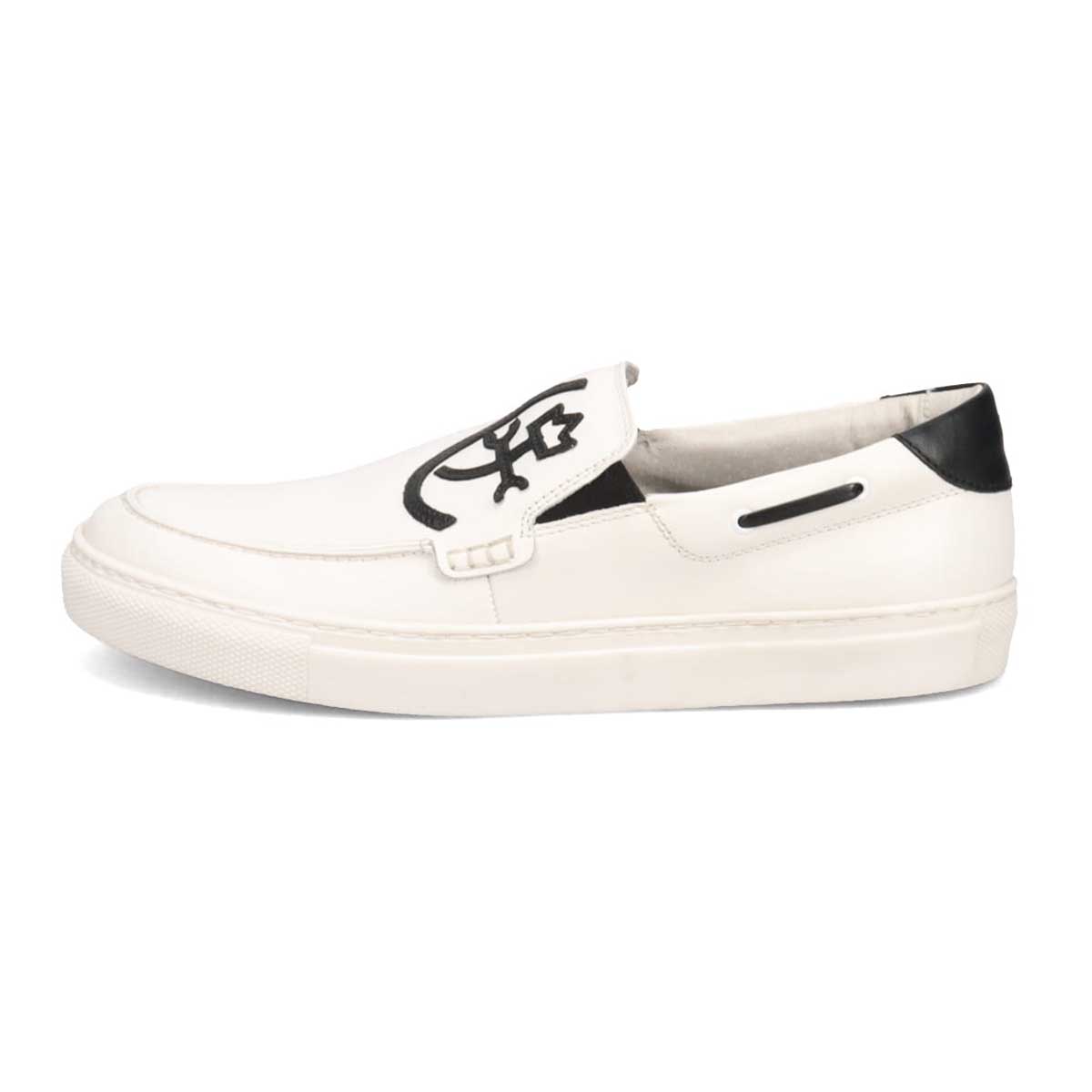 カステルバジャック CASTELBAJAC スリッポンレザースニーカー  012328 WHITE 25.0