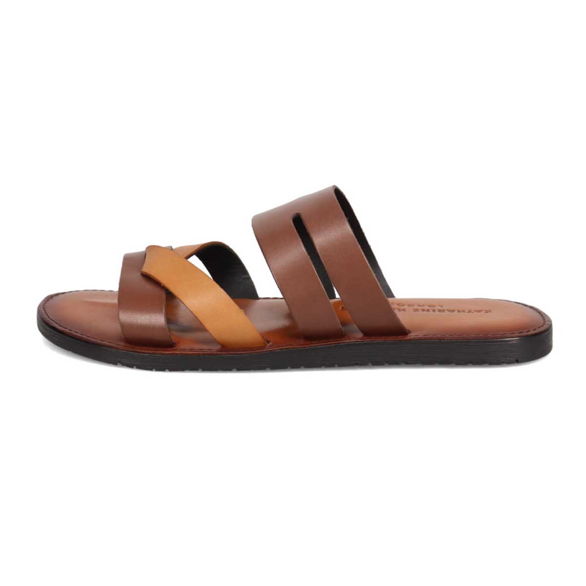 キャサリンハムネットロンドン KATHARINE HAMNETT LONDON レザーサンダル  031770 D-BROWN 25.0